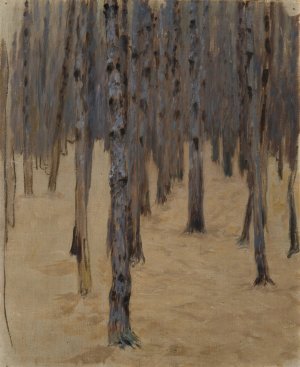 Nadelwald im Schnee by Koloman Moser Oil Painting