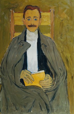 Rudolf Steindl, Schwager des Kunstlers by Koloman Moser Oil Painting