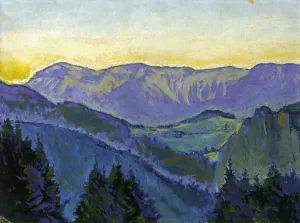 Semmering Landscape by Koloman Moser - Oil Painting Reproduction