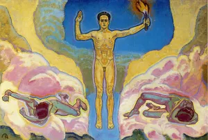 The Light Oil painting by Koloman Moser