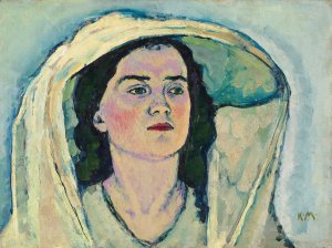Unbekanntes Madchen by Koloman Moser Oil Painting