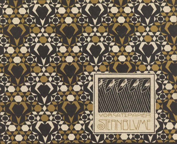 Vorsatz Papier Sternblume  by Koloman Moser - Hand-Painted Oil Painting Reproduction