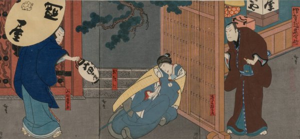 A Tale of Valor at Iga Pass  by Konishi Hirosada - Hand-Painted Oil Painting Reproduction