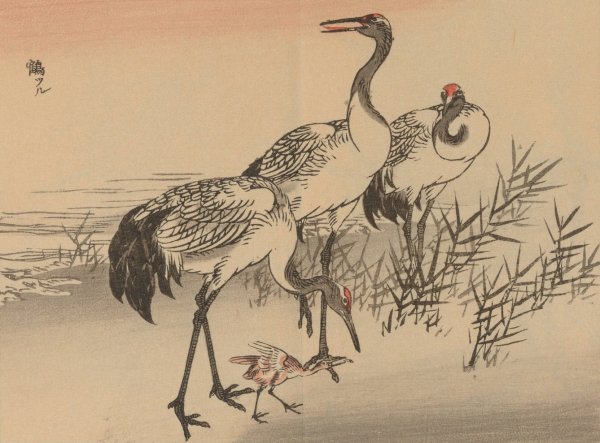 Bairei gafu, Pl.02  by Kono Bairei - Hand-Painted Oil Painting Reproduction
