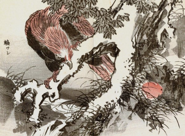 Bairei gafu, Pl.20  by Kono Bairei - Hand-Painted Oil Painting Reproduction