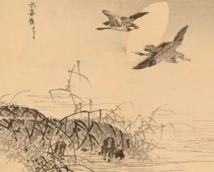 Bairei gafu, Pl.48 by Kono Bairei Oil Painting