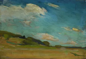 Plain-air sketch from Zwierzyniec Oil painting by Konrad Krzyzanowski