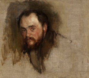 Portrait of Benedykt Kubicki by Konrad Krzyzanowski Oil Painting