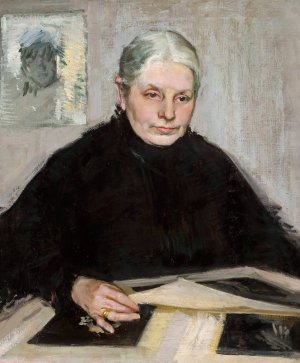 Portrait of Emilia Mirecka by Konrad Krzyzanowski Oil Painting