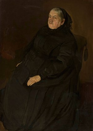 Portrait of Izabela Buttowt-Andrzeykowicz by Konrad Krzyzanowski Oil Painting
