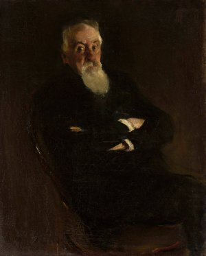 Portrait of Karol Berent by Konrad Krzyzanowski Oil Painting