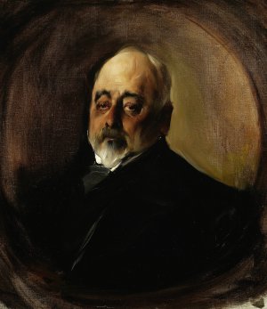 Portrait of Stanislaw Kierbedz by Konrad Krzyzanowski Oil Painting