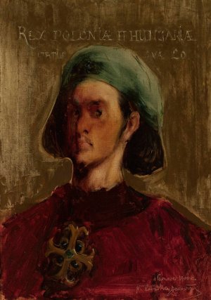 Portrait of Wladyslaw Warnenczyk, King of Poland by Konrad Krzyzanowski Oil Painting