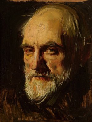 Portrait of Zygmunt Dworzak by Konrad Krzyzanowski Oil Painting