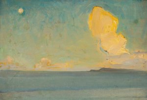 Sea, sketch by Konrad Krzyzanowski Oil Painting