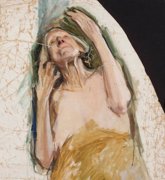 Main Product Photo of Study of an Old Woman  Painting by Konrad Krzyzanowski