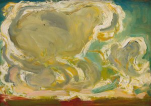 Study of clouds by Konrad Krzyzanowski Oil Painting