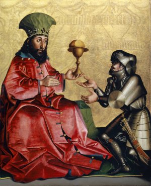 Abraham before Melchizedek by Konrad Witz Oil Painting