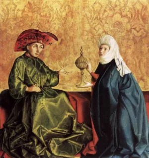 King Solomon and the Queen of Sheba by Konrad Witz Oil Painting