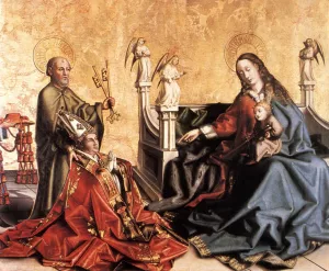 Presentation of Cardinal de Mies to the Virgin by Konrad Witz - Oil Painting Reproduction
