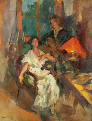 Evening Duet by Konstantin Alexeevich Korovin Oil Painting