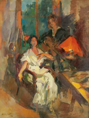Evening Duet by Konstantin Alexeevich Korovin Evening Duet by Konstantin Alexeevich Korovin Oil Painting