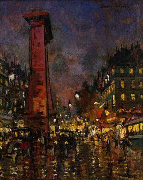 Main Product Photo of La Porte Saint Denis Painting by Konstantin Alexeevich Korovin