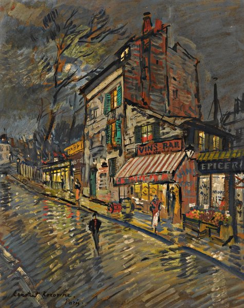 Main Product Photo of Paris By Night Painting by Konstantin Alexeevich Korovin