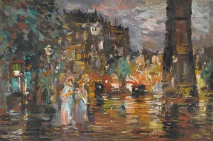 Paris by Konstantin Alexeevich Korovin Paris by Konstantin Alexeevich Korovin Oil Painting