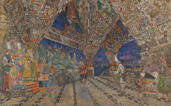 Main Product Photo of Stage Design For Le Coq D'or  Painting by Konstantin Alexeevich Korovin