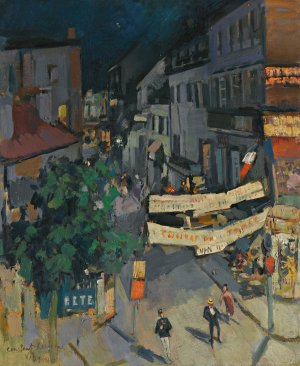 Vichy At Night by Konstantin Alexeevich Korovin Oil Painting