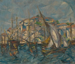 Dubrovnik by Konstantin Bauer Oil Painting