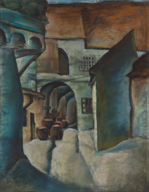 Kosicky dvor by Konstantin Bauer Oil Painting