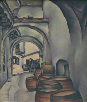 Kosicky dvor by Konstantin Bauer Oil Painting