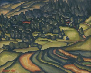 Krajina by Konstantin Bauer Oil Painting