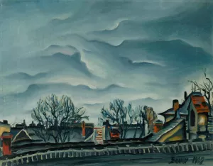 Na okraji mesta by Konstantin Bauer Oil Painting