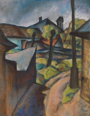 Na periferii KoSic by Konstantin Bauer Oil Painting