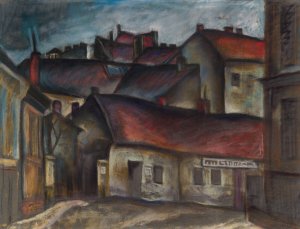 Periferia mesta by Konstantin Bauer Oil Painting