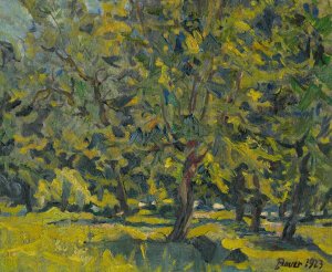 V parku by Konstantin Bauer Oil Painting