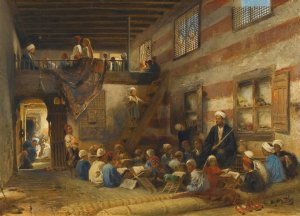 In The Classroom by Konstantin Egorovich Makovsky Oil Painting