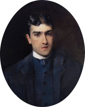 Lucien Guitry by Konstantin Egorovich Makovsky Oil Painting