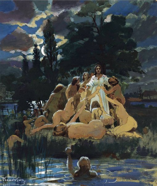 Main Product Photo of Mermaids  Painting by Konstantin Egorovich Makovsky