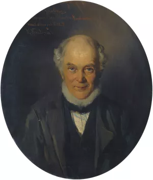 Portrait Of The Artist's Father, Egor Ivanovich Makovsky by Konstantin Egorovich Makovsky Oil Painting