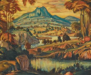 Fantasy Landscape by Konstantin Fedorovich Bogaevsky Oil Painting