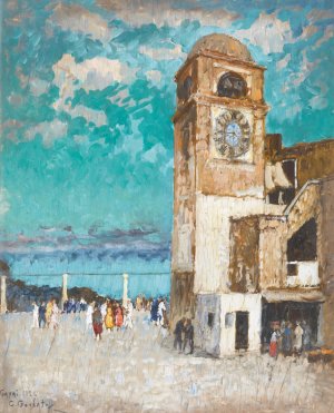 Capri Oil painting by Konstantin Ivanovich Gorbatov