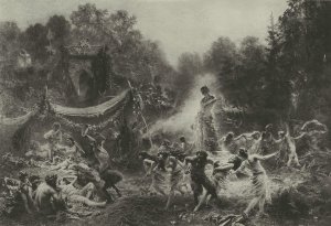 Baccanal by Konstantin Makovsky Oil Painting