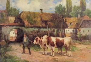 Bauernstolz by Konstantin Stoitzner Oil Painting