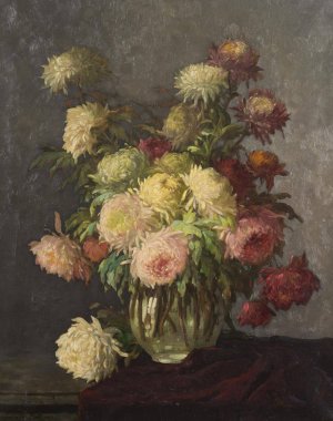 Bouquet by Konstantin Stoitzner Oil Painting