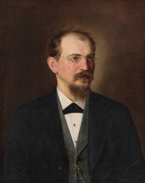Portrait Of Mudr. Michal Mandelik  by Kornel Bohun - Hand-Painted Oil Painting Reproduction