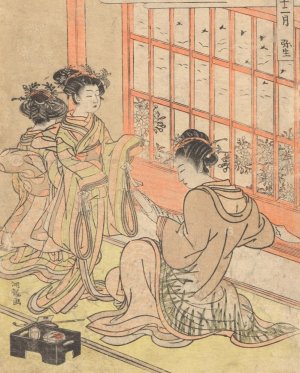 Feburary by Koryusai Isoda Oil Painting